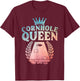 Cool Cornhole Queen Design Girls Cornhole Players T-Shirt - T-Shirt | Maroon