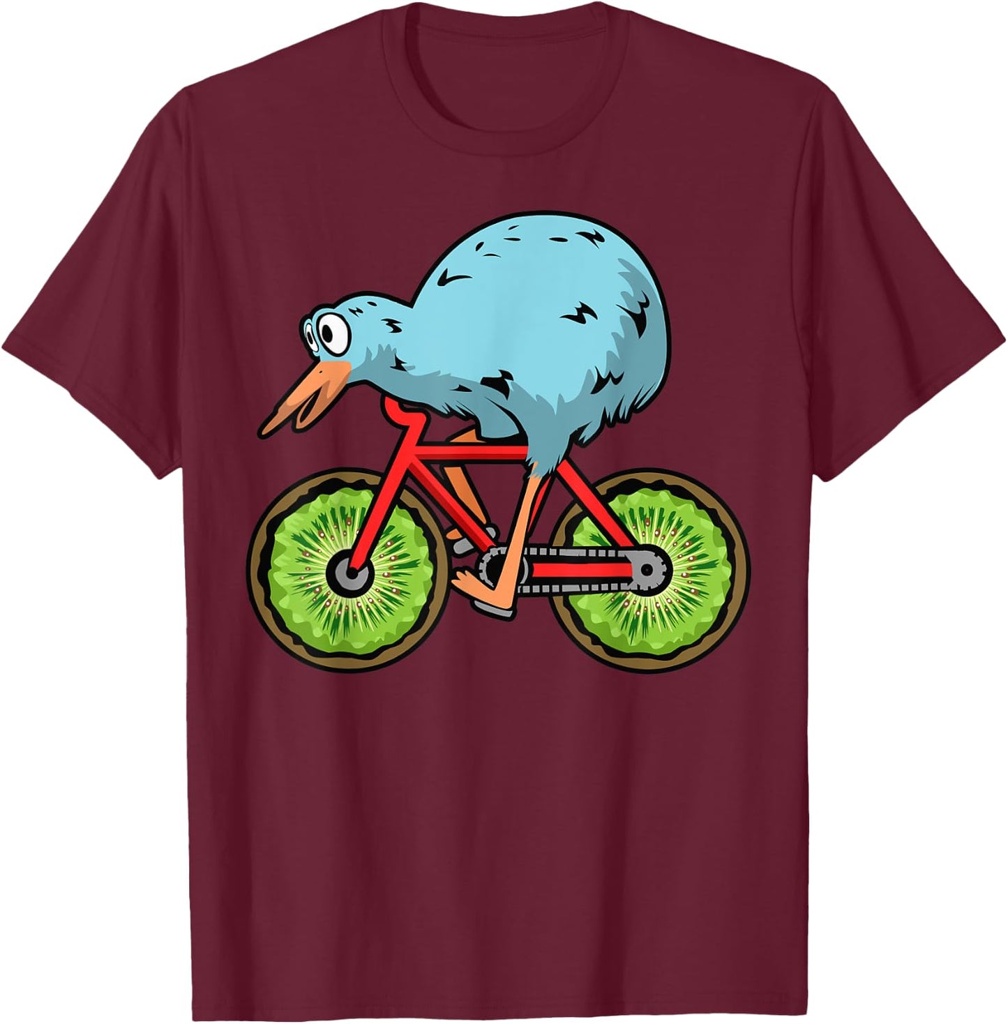Funny Kiwi Gift Women Cool Kiwi Bird New Zealand T-Shirt - T-Shirt | Maroon