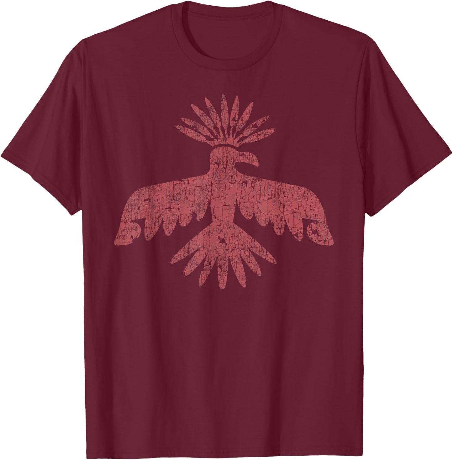 vintage Native American headdress Eagle T-Shirt - T-Shirt | Maroon