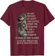 I Am A Mighty Warrior Child Of God Lion Christ Jesus Lover T-Shirt - T-Shirt | Maroon