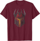Star Wars The Clone Wars Super Commando Helmet T-Shirt - T-Shirt | Maroon