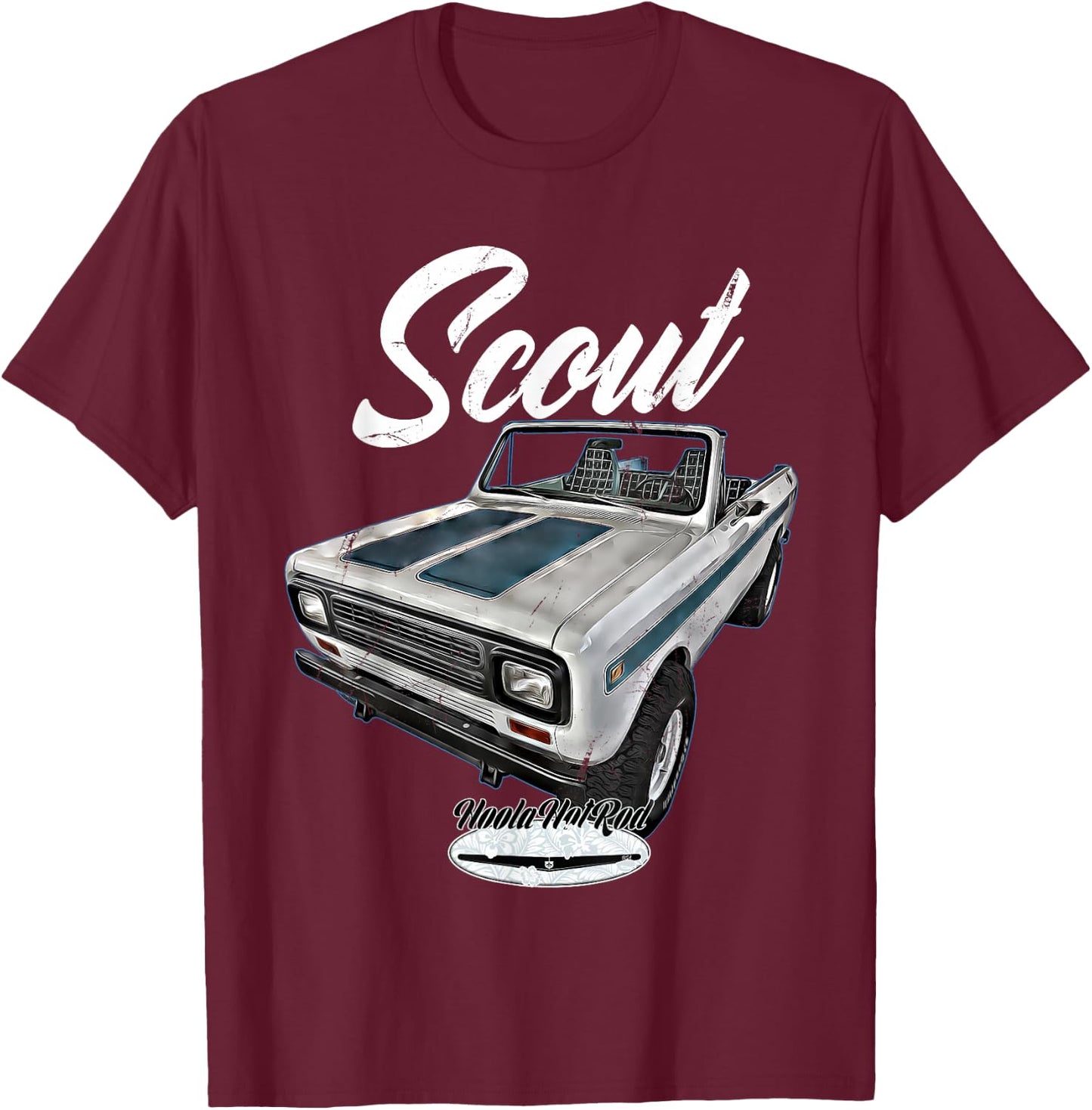 Scout,Classic,Truck,Pickup,International,Harvester,Oldtimer T-Shirt - T-Shirt | Maroon