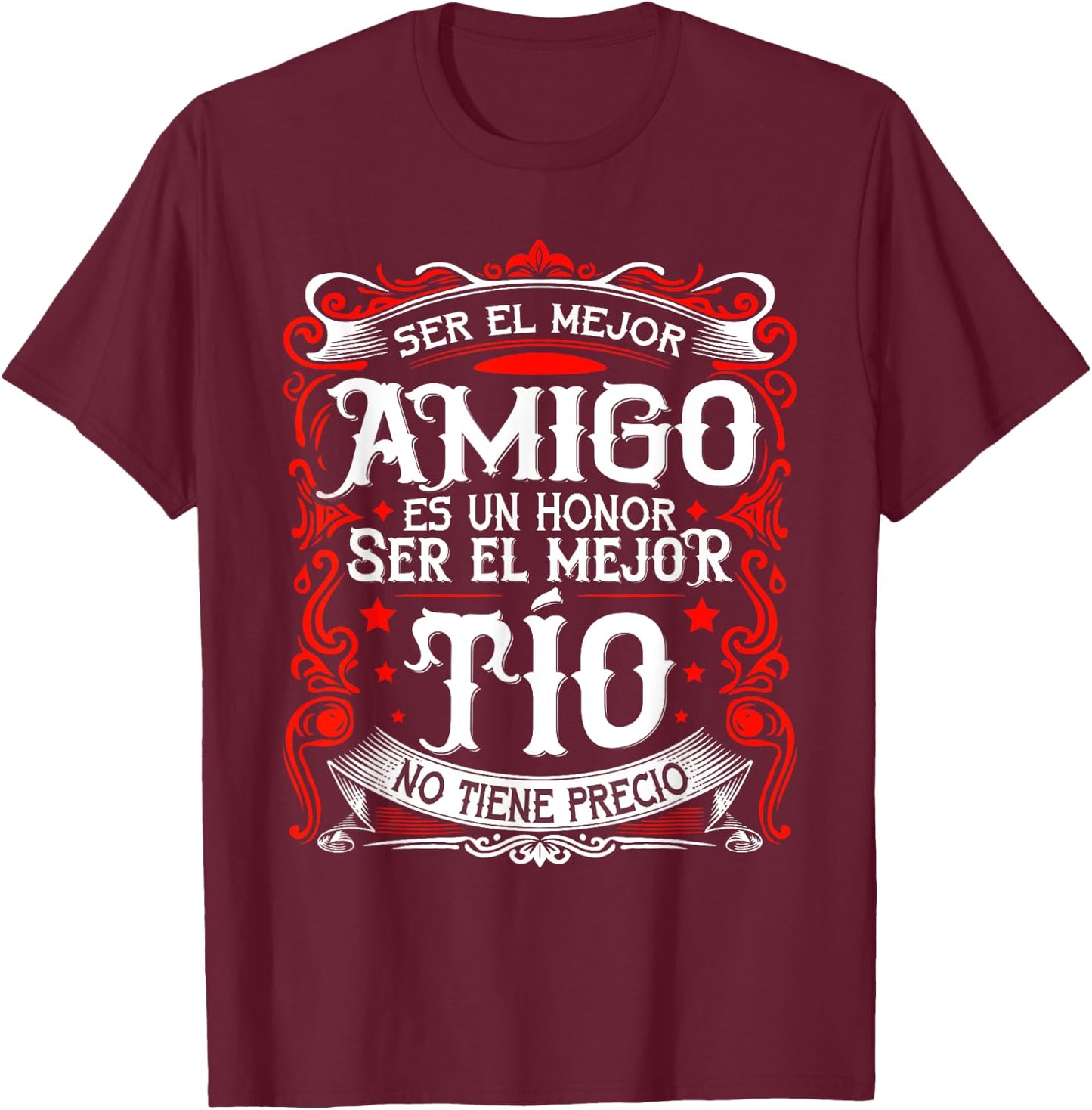 Tio Anuncio Embarazadas Tío Familia T-Shirt - T-Shirt | Maroon