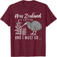 New Zealand Is Calling And I Must Go New Zealand T-Shirt - T-Shirt | Maroon
