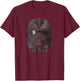 Star Was The Clone Wars The Bad Batch Hunter Helmet T-Shirt - T-Shirt | Maroon