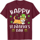 Happy St. Patrick's Day Funy Saint Patricks Corgi Dog Gift T-Shirt - T-Shirt | Maroon