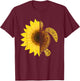 Sunflower Turtle, Save Turtles T-Shirt - T-Shirt | Maroon