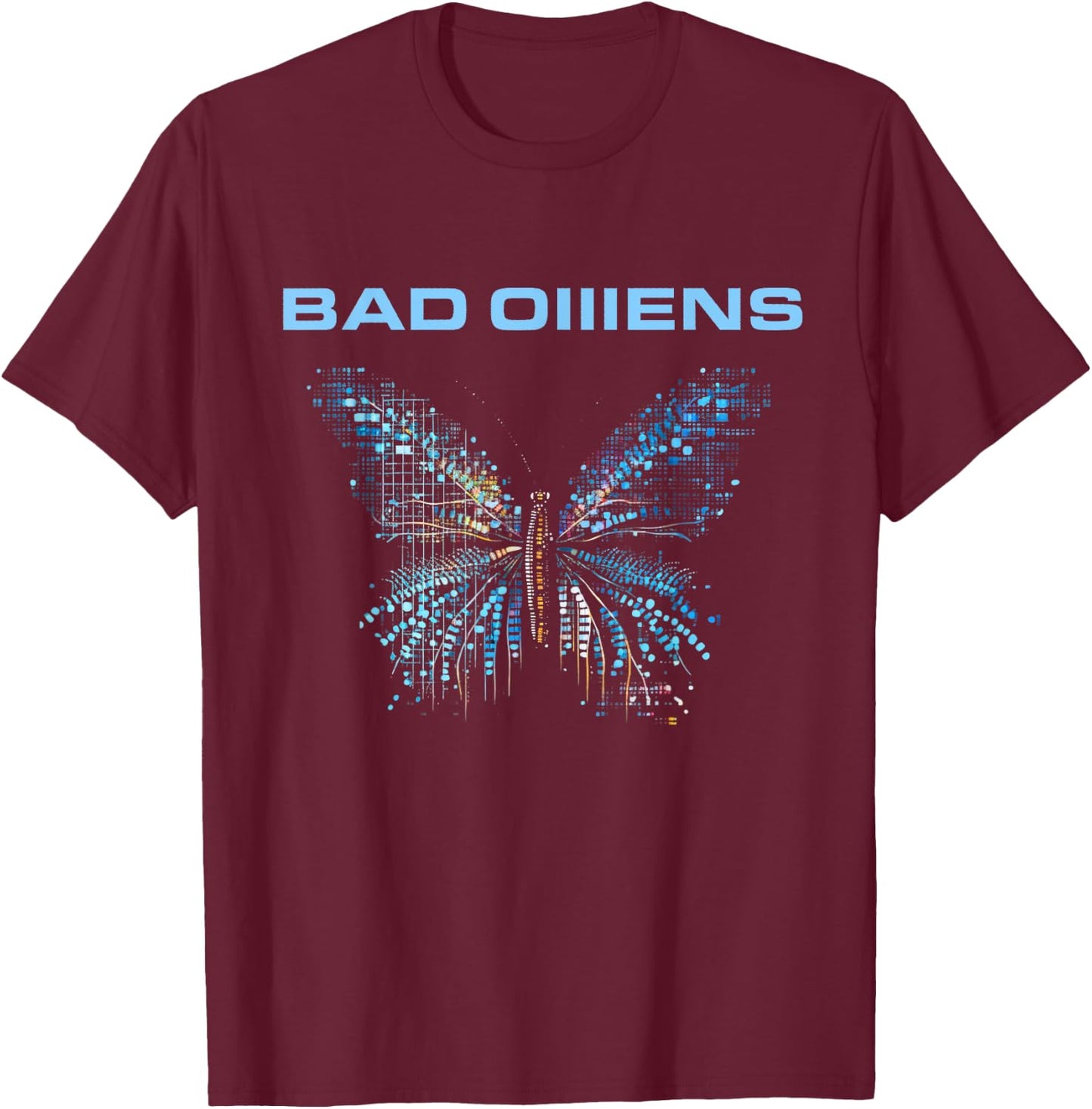 Bad Omens Moth T-Shirt - T-Shirt | Maroon