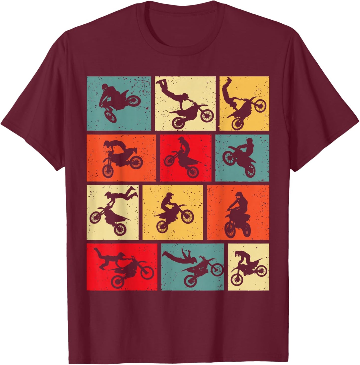 Dirt Bike Rider Motocross Enduro Dirt Biking T-Shirt - T-Shirt | Maroon