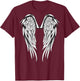 Wings #2 On The Back Side Angel T-Shirt - T-Shirt | Maroon