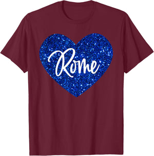 I Love Rome Italy T-Shirt - T-Shirt | Maroon
