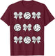 Volleyball Coquette Bow Volleyball Girls And Boys Aesthetic T-Shirt - T-Shirt | Maroon