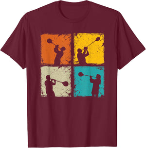 Glass blowing retro squares glassworking - glass blower gift T-Shirt - T-Shirt | Maroon