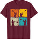 Glass blowing retro squares glassworking - glass blower gift T-Shirt - T-Shirt | Maroon
