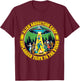 Alien Abduction Camp Shirt Vintage Retro UFO Funny Camper T-Shirt - T-Shirt | Maroon
