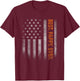 Pappy American Flag Father's Day For Pappy From Daughter T-Shirt - T-Shirt | Maroon