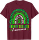 In March We Wear Green for Kidney Disease Awareness T-Shirt - T-Shirt | Maroon