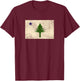 Old Maine State Flag Pine Tree 1901 Dirigo Vintage Retro T-Shirt - T-Shirt | Maroon