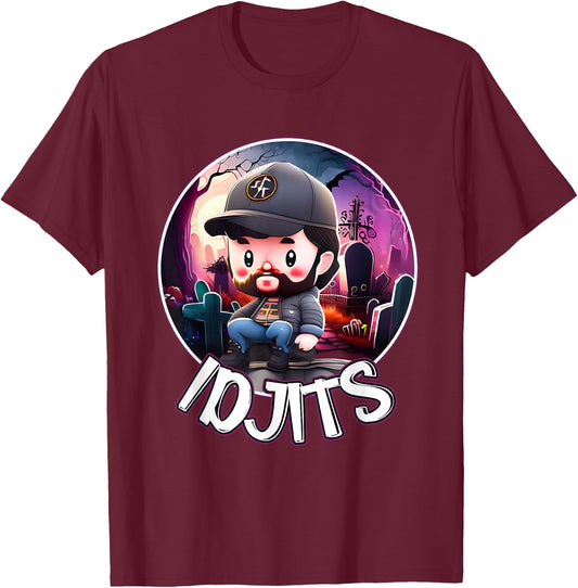 Idjits Cute Funny Bobby SPN Reference T-Shirt - T-Shirt | Maroon