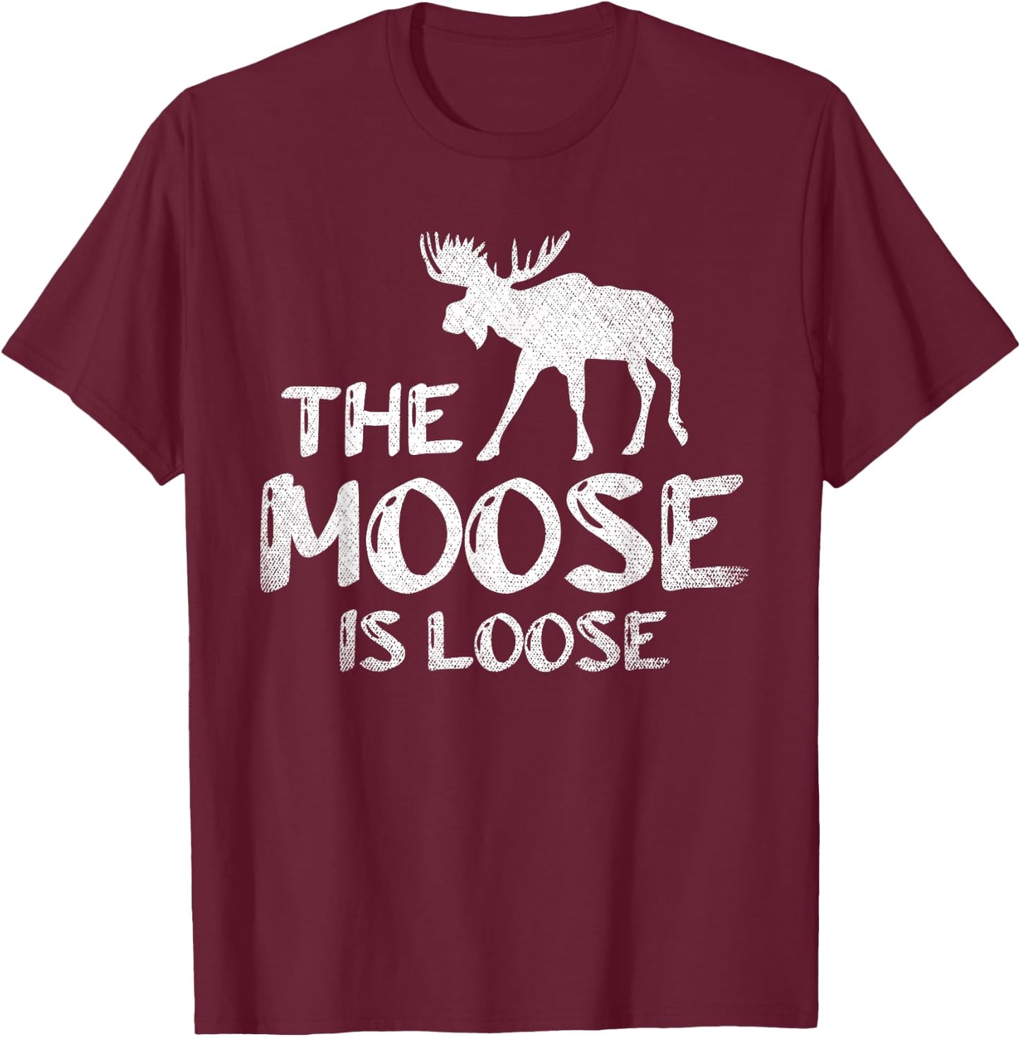 Sweden Wild Animal Scandinavia Forest Animal Funny Moose T-Shirt - T-Shirt | Maroon