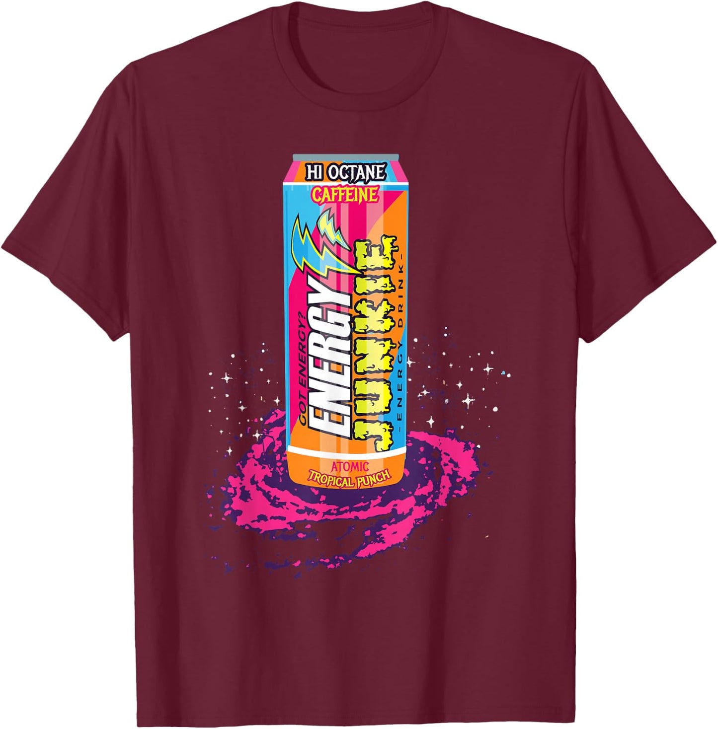 Energy Drink T-Shirt - T-Shirt | Maroon