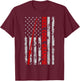 Reel Cool Grampie Fishing Father’s Day Flag gift Fisherman T-Shirt - T-Shirt | Maroon