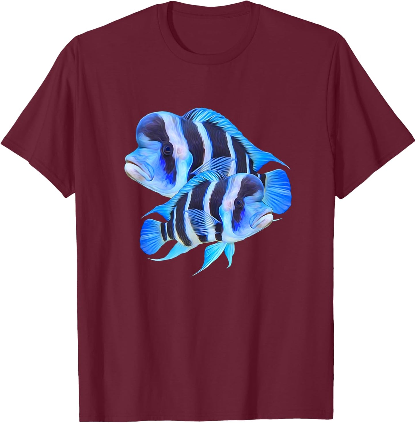 Frontosa Cichlid Fish Aquarium Owners Monster Fish Gift T-Shirt - T-Shirt | Maroon