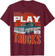 Still Play With Trucks funny squarebody vintage T-Shirt - T-Shirt | Maroon