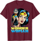 DC Comics Wonder Woman Classic Portrait T-Shirt - T-Shirt | Maroon