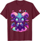 Kawaii Pastel Goth Creepy Cute Witchy Goat Baphomet T-Shirt - T-Shirt | Maroon