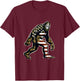 Bigfoot Patriotic Camo American Flag Usa Camouflage Usa Flag Women Kids Men T-Shirt - T-Shirt | Maroon