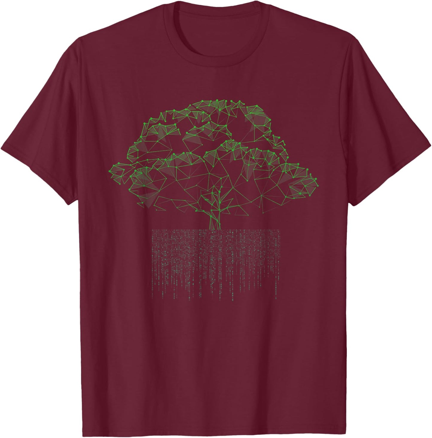 Funny Computer Nerd Gift Encryption Tree Code Programmer T-Shirt - T-Shirt | Maroon