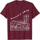 Missile Away Flight Brigade Rocket System Hawk Patriot Roland T-Shirt - T-Shirt | Maroon