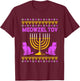 Hanukkah Cat Menorahs For Chanukah Meowzel Tov T-Shirt - T-Shirt | Maroon