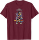Kingdom Hearts - Sora Mickey Goofy Donald Riku Xion Group T-Shirt - T-Shirt | Maroon