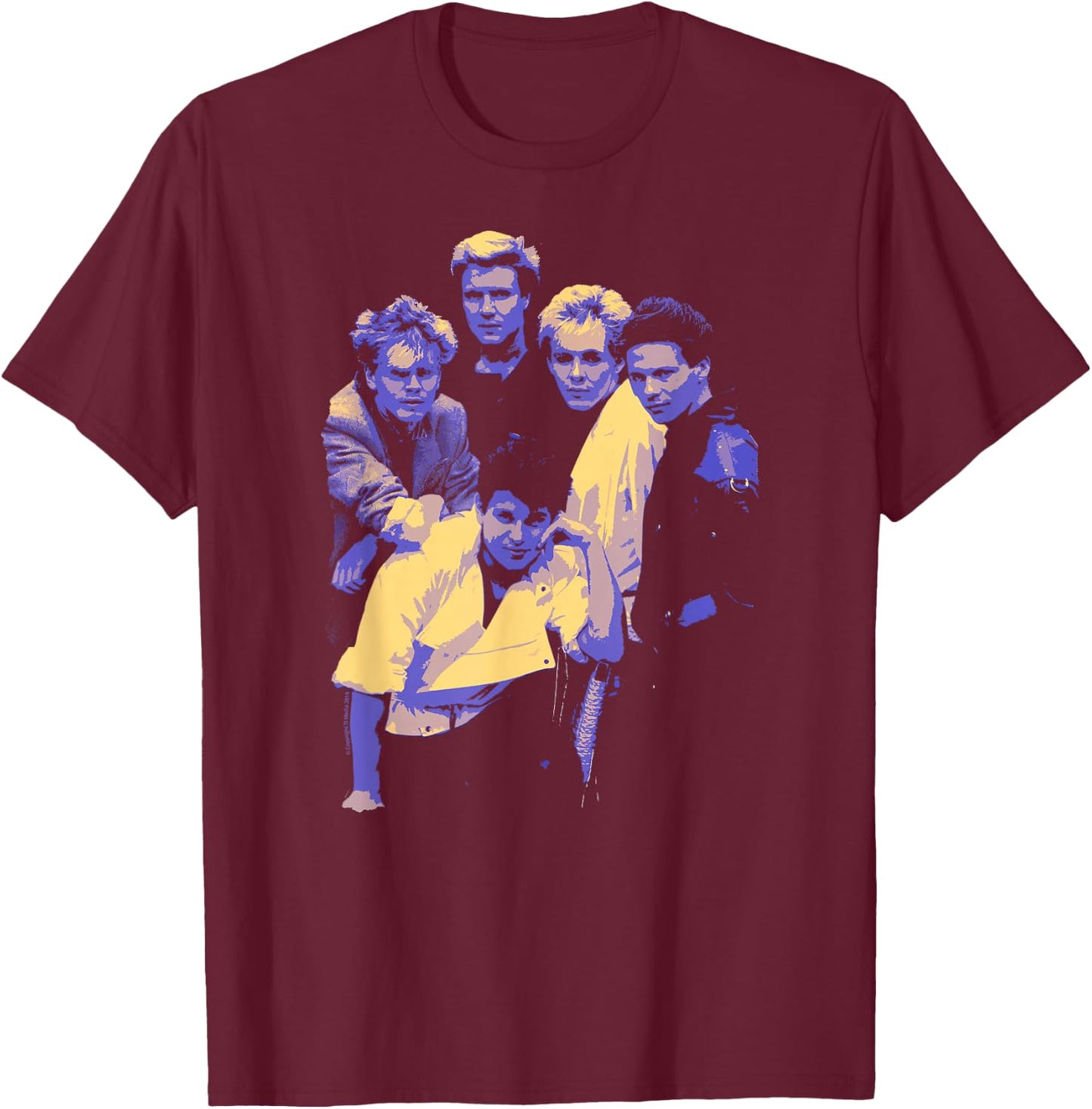 TV Times Duran Duran Band Portrait Blue 1983 T-Shirt - T-Shirt | Maroon