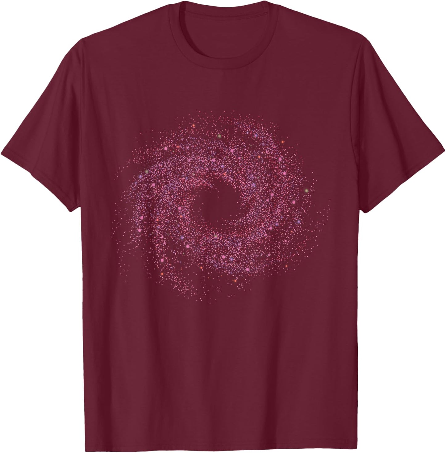 Physicist Astronaut Gift Quantum Physics Spiral Galaxy T-Shirt - T-Shirt | Maroon