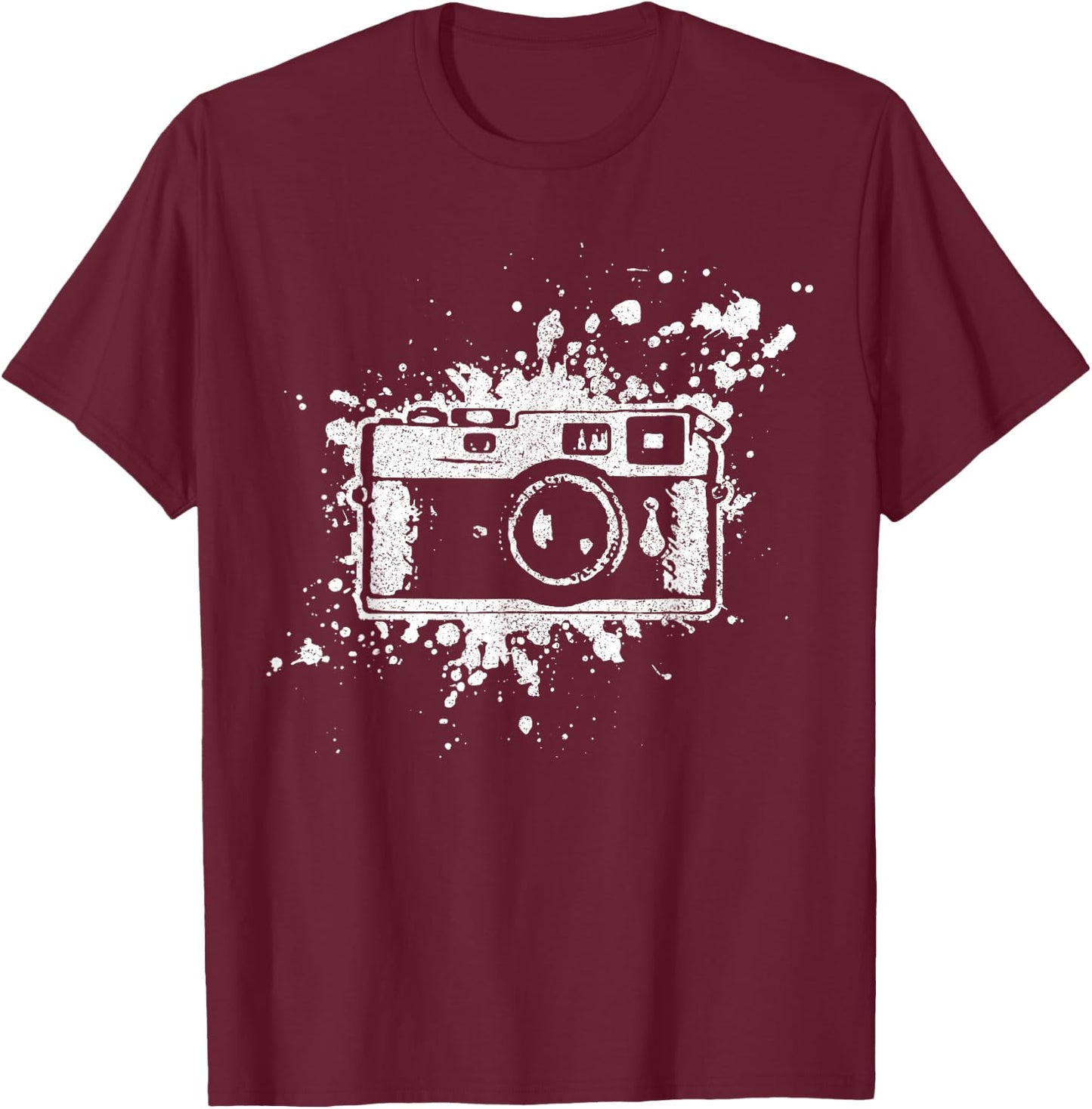 Photographer Gift Vintage Camera Photography T-Shirt - T-Shirt | Maroon
