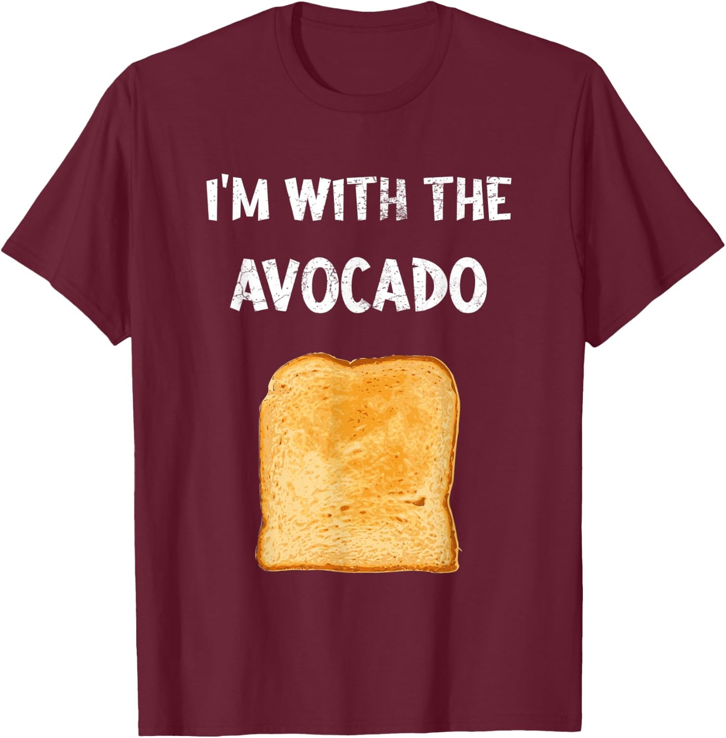Funny Thanksgiving shirt I 'am with The Avocado T-Shirt - T-Shirt | Maroon
