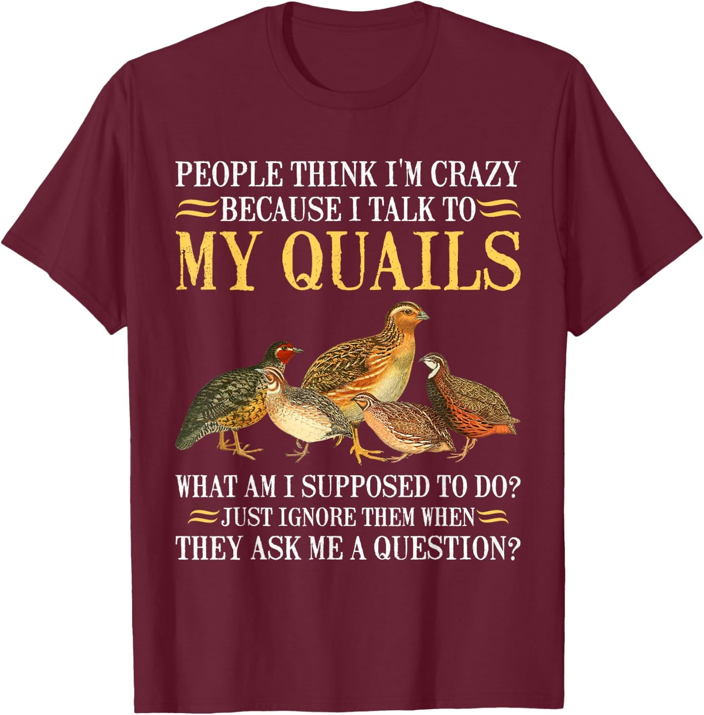 Quail T-Shirt - T-Shirt | Maroon