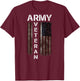 Cool American (USA) Flag - Proud Us Army Veteran Gift T-Shirt - T-Shirt | Maroon