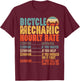 Bicycle Mechanic Hourly Rate Funny Bike Mechanic T-Shirt - T-Shirt | Maroon