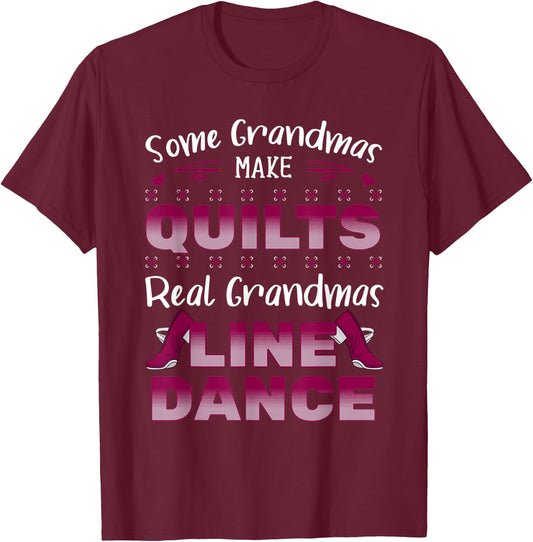 Line Dancing Choreographed Grandma Dancer Dance Teacher Men Women Kids T-Shirt - T-Shirt | Maroon