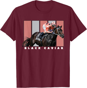 Black Caviar Horse, Horse Racing, Del Mar, Santa Anita Shirt T-Shirt - T-Shirt | Maroon