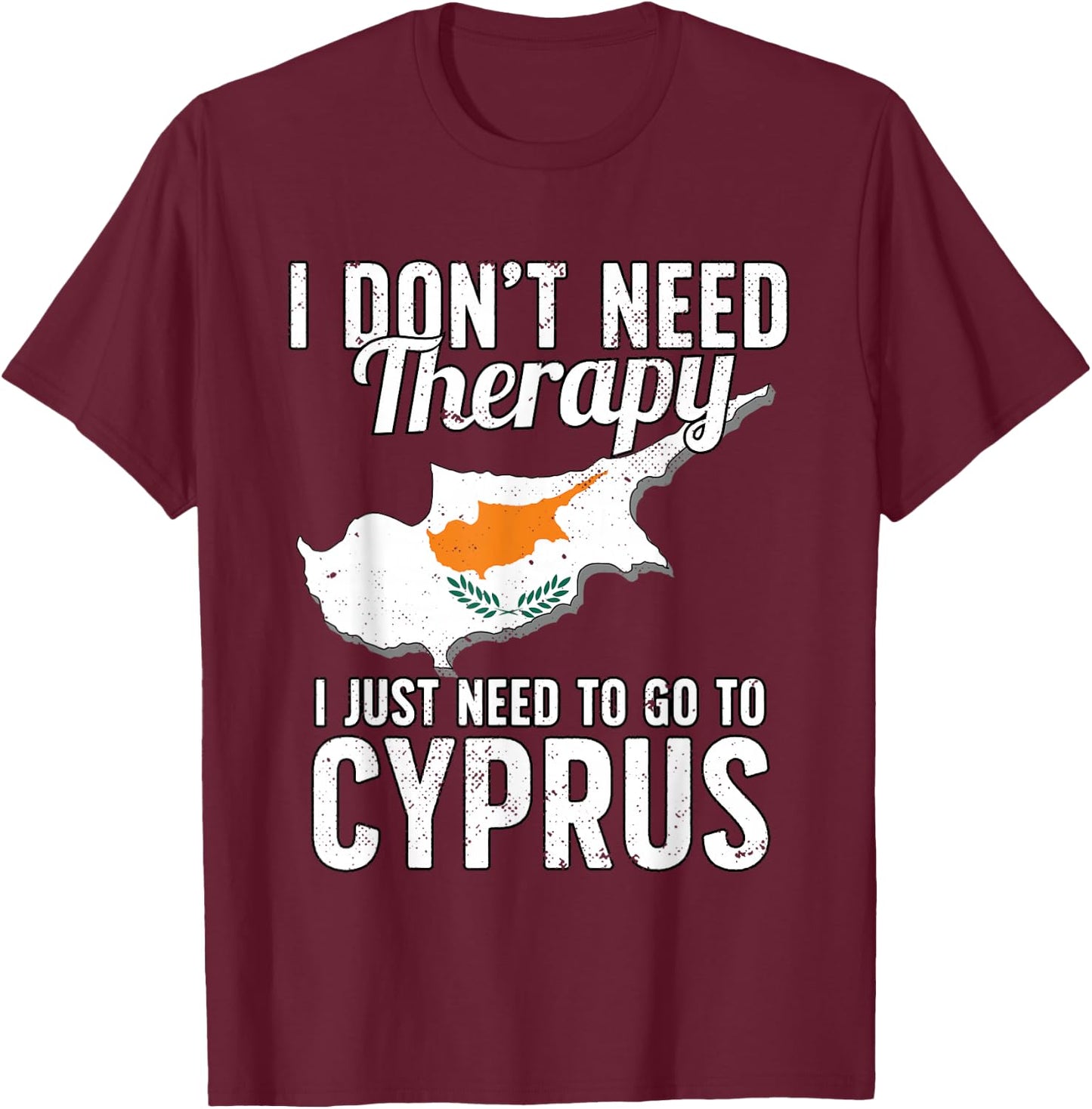 Cyprus Flag I Cyprus Flag I Vacation Cyprus T-Shirt - T-Shirt | Maroon