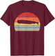 Vintage Retro Sperm Whale T-Shirt - T-Shirt | Maroon