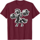 Horse Powerlifting Weightlifting Gym Workout T-Shirt - T-Shirt | Maroon