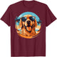Golden Retriever for Kid Boys Girls Funny Dog Lover T-Shirt - T-Shirt | Maroon