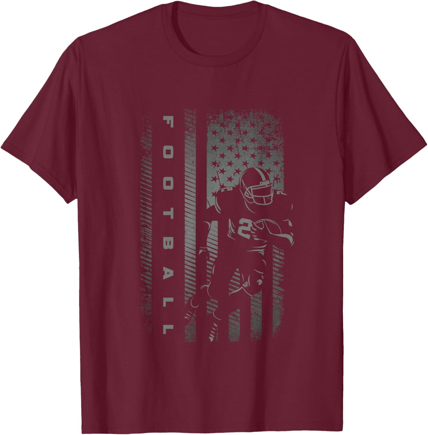 American Football Apparel - Football T-Shirt - T-Shirt | Maroon