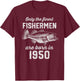75 Year Old: Fisherman Fishing 1950 75th Birthday T-Shirt - T-Shirt | Maroon
